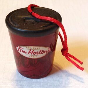 Tim Hortons 2010 Always Fresh Take Out Coffee Cup Ceramic Christmas Orna…